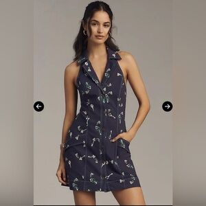 NWT Anthropologie The Amelia Collared Mini Dress by Maeve | L